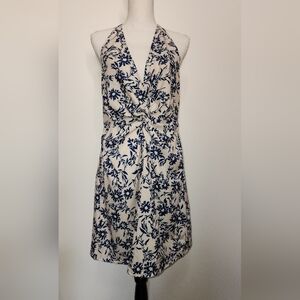 CUPSHE Women's Plunging Halter Floral Print Twisted Sleeveless Mini Dres…